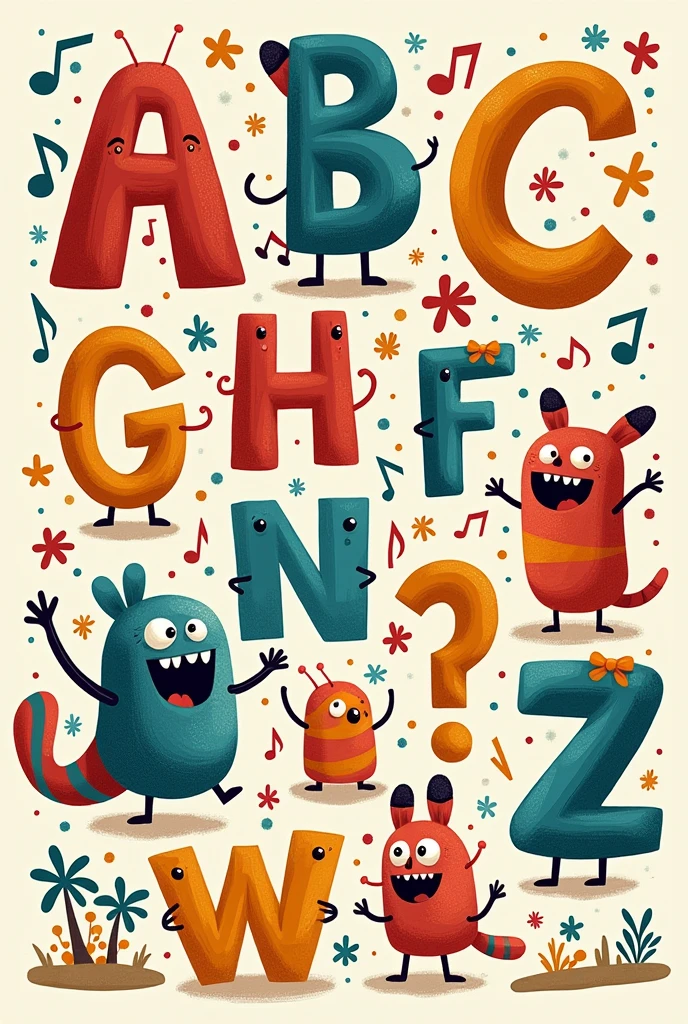 (Tune: "Baa Baa Black Sheep")A, B, C, D, E, F, G,
Learning letters is so easy!
H, I, J, K, L, M, N,
Let’s sing the alphabet again!
O, P, Q, R, S, T, U,
V, W, X, Y, Z too!
Learning letters is so fun,
Now our alphabet is done!