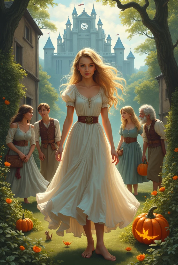 Once upon a time, in a faraway kingdom, there lived a kind and beautiful girl named Cinderella. She lived with her wicked stepmother and two stepsisters who treated her very badly. Generate image