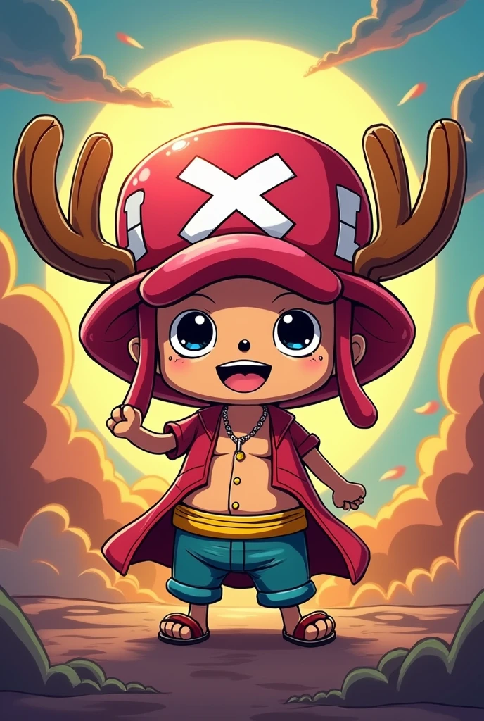 Ad banner, written in PT-BR the caption "Buying and selling Zeny", with a One Piece Chopper themed background. a seal in the upper left corner that says "verified seller". a caption at the top right corner written "always online". a caption at the bottom right corner written "accept pix and card".
