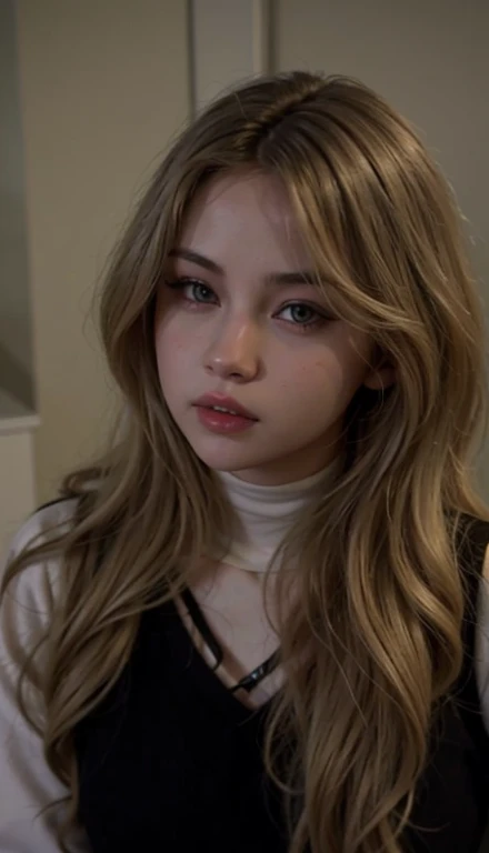 Blonde woman with long hair and piercings posing for a photo...., with long black hair, with long black hair, Perfect white hair girl, Selena Gomez, tifa lockhart with black hair, pale porcelain white skin, anime girl in real life, with black hair, extremely black hair, very black hair, with long black hair, her hair is black