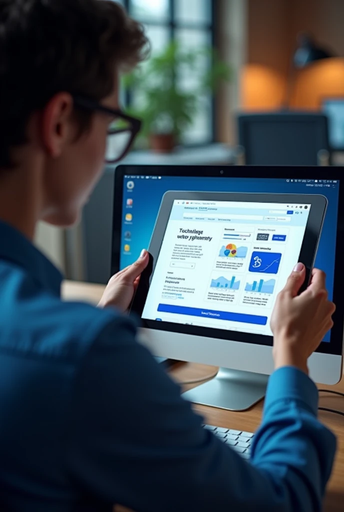 {
  "prompt": "A high-resolution, realistic image representing the concept of 'High-Converting Landing Page Creation.' The scene shows a computer or tablet screen displaying a modern, well-designed landing page. Key elements like call-to-action buttons, lead capture forms, and conversion graphs are prominently featured on the screen. A marketing professional is seen reviewing or adjusting the page, focusing on optimizing the user experience. The image conveys a productive and strategic work environment, with an atmosphere of success and effectiveness in turning visitors into customers.",
  "size": "1024x1024"
}
