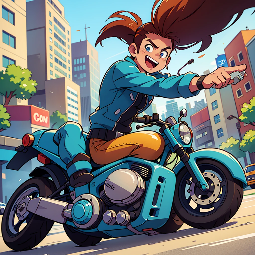 a man taking selfie on his motor, man riding motorcycle, outdoor scene, sunny day, motion blur, high quality, photorealistic, dynamic pose, street background, cityscape, ultra-detailed, vibrant colors, natural lighting, cinematic composition