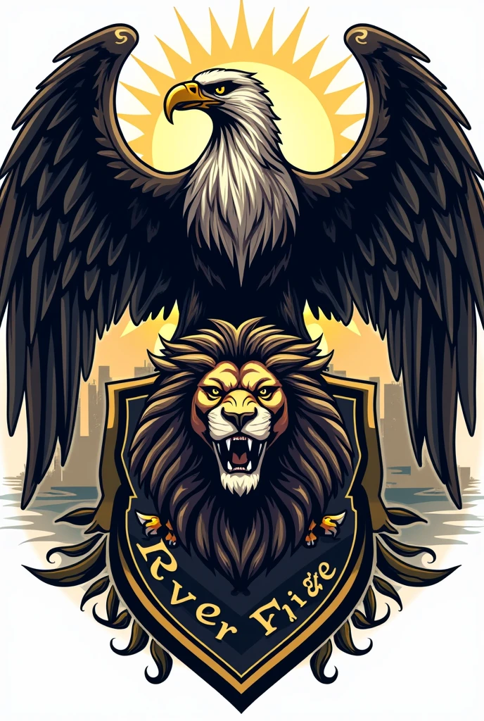 River Orlando FC soccer club shield featuring an eagle and a lion, and San Nicolas Copán 2022