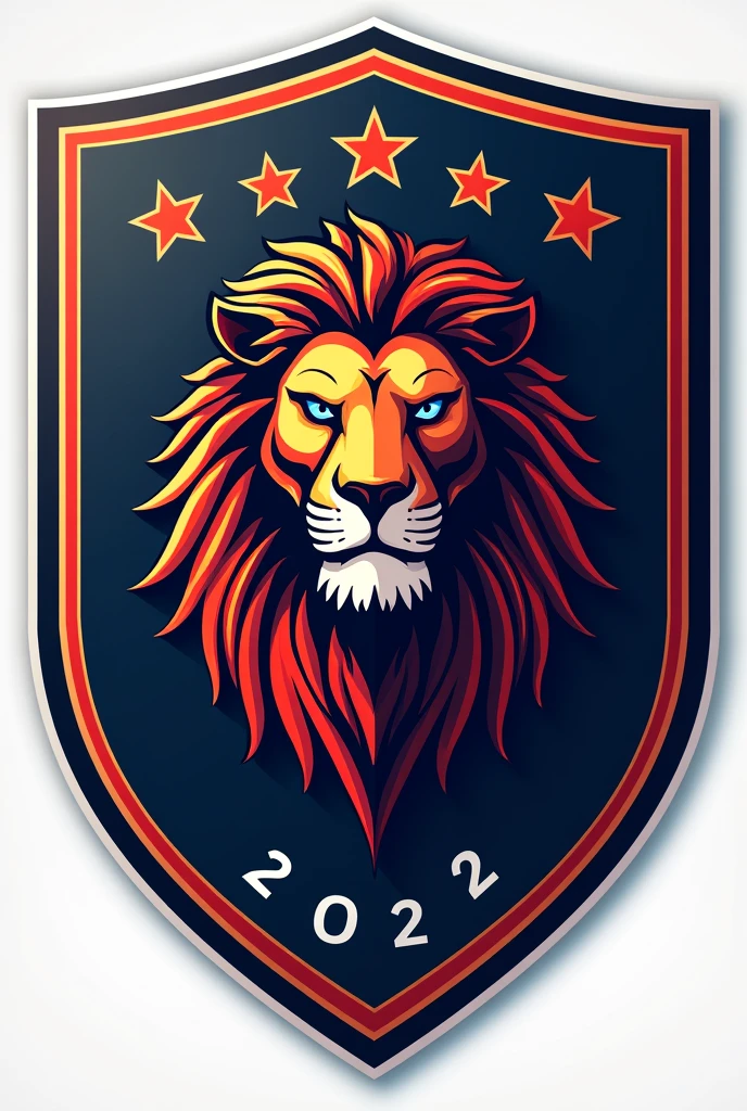 Soccer club shield for River Orlando FC that contains a lion and says 2022
