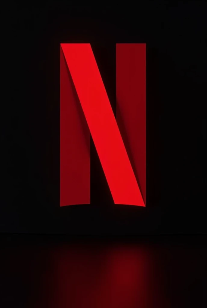 A big red letter “B”, similar to the "N" in Netflix, with a completely black background.