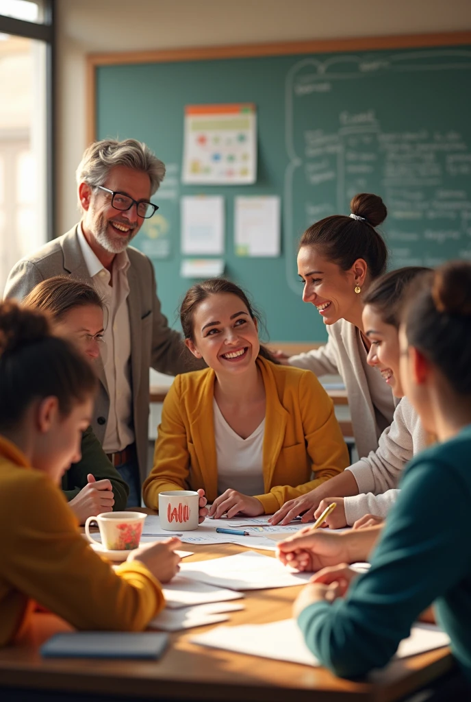 An image showing teachers planning