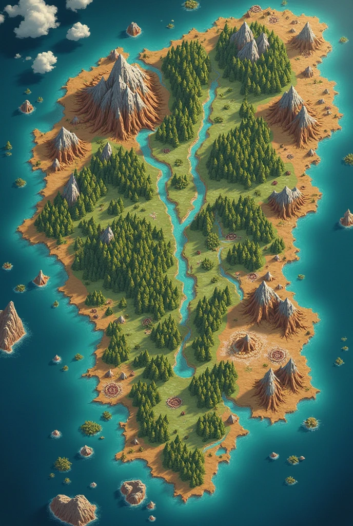 create a map of a fantasy world called Calus, this world has three continents: green, brown, and shadowy. There are two oceans, the endless and the abyss. there are two deserts: the scorpion to the south of the green continent and the bones between the green and brown continents. to the east of the brown continent is the shadowy continent. on the green continent we have the empire of Smyrna and the elven empire of the dark forest. on the brown continent we have a mountain range called the daughters of Hedon, these mountains are the kingdoms of the dwarf people. and to the north we have the Onyx Empire, which is ruled by a council of dragons. on the shadowy continent are unexplored lands and tribes of wild creatures.