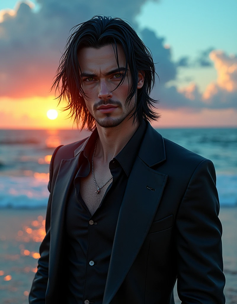 unparalleled "Tiny Waist" miling minchen (((remilia scarlet))), (bat wings), (vampire), short hair, (((blue hair))), ((standing)), ((((face close up)))), ((jacket, taut shirt)), evil smile,, sunset, a unparalleled young man with long black hair and a vest on insane nsfw standing in front of the ocean with a blue sky, (1girl:0.955), (bangs:0.575), (black eyes:0.572), (black hair:0.709), (blue sky:0.985), (closed mouth:0.536), (cloud:0.927), (day:0.980), (horizon:0.816), (japanese clothes:0.511), (lips:0.764), (long hair:0.775), (looking at viewer:0.811), (nose:0.534), (ocean:0.950), (outdoors:0.734), (realistic:0.814), (sky:0.988), (solo:0.937), (upper body:0.557), (water:0.600), aburdes, balanced eyes, (insane Best quality details:1.2),ultra realistic,8K ultra High definition,Ultra Detailed,ultra High quality texture,intricate details,ultra highdef detailed texture, finely detailed, ultra high detail, extremely detailed high quality texture cg, ultra high quality shadowasterpiece,max best quality, insane illustrations, ultra-detailed 16K, ultra realistic, clear focus, ultra highly detailed, professional lighting, dslr colorful details, iridescent colors BREAK factory super long lens, large mechanical robot structure, microchips, computers, luminescence, intricate details, Shitu-Mecha, (navel), (huge breasts:1.2), (green bikini:1.4), blonde hair, short hair, full body, physically-based rendering,professional,studio sunlighting,extreme detail description,nsfw,massif high saturate.varies,multi,etc. --v 6 --s 1000 --c 20 --q 500 --chaos 100