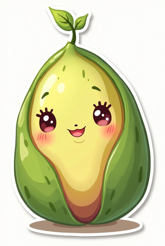 A cute pistachio image for a sticker 