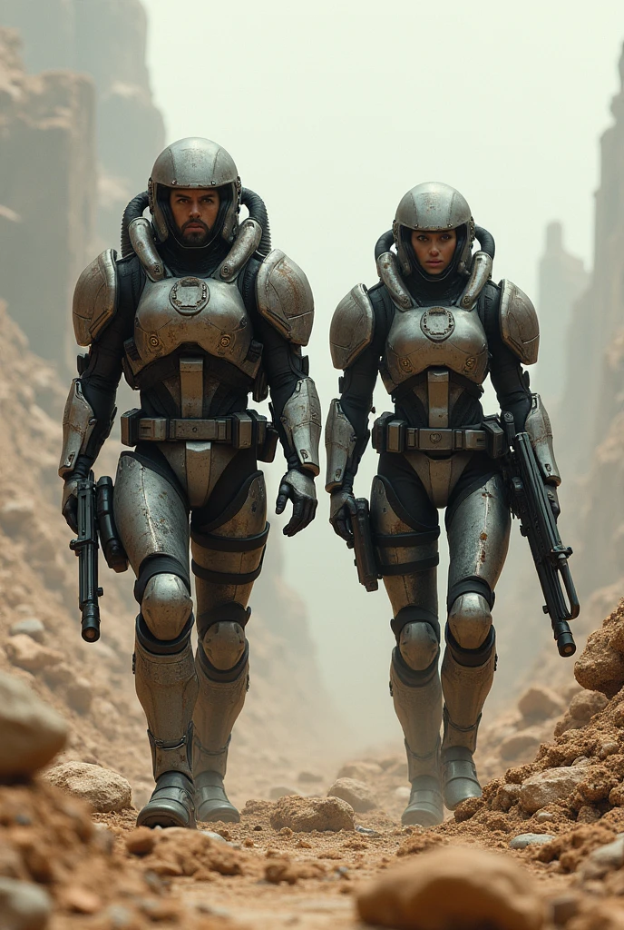 extraterrestrial red aliens facing off against the soldiers who protect the planet Mars.