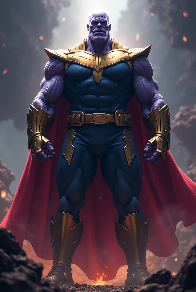 Go back to the previous cover and leave Thanos WITHOUT THE RED CAPE