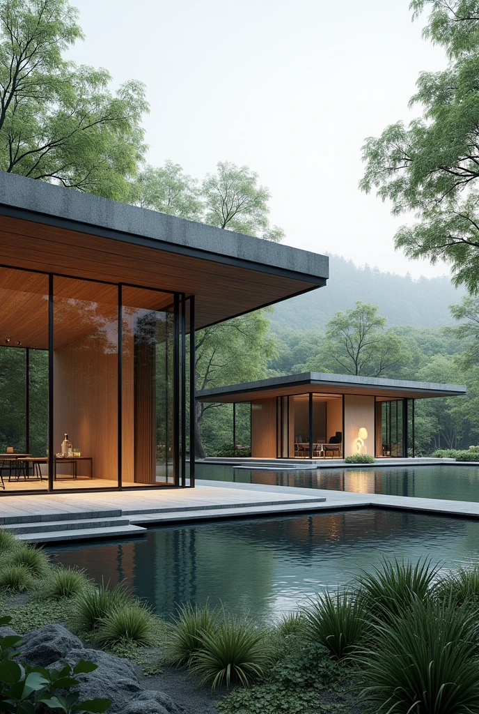 small modern pavilions
