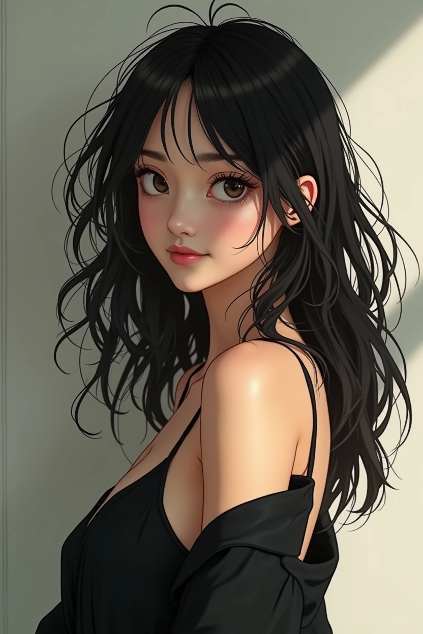 Woman model art, NSFW, 1girl, nude, A stunningly realistic 17-year-old high school girl with short hair, dressed in a traditional navy blue Japanese student swimsuit, standing by the poolside. Her cute droopy eyes and gorgeous big eyes are gleaming with excitement, drawing you into her youthful charm. The scene is bathed in exquisite lighting, each droplet of water glistening on her sweaty and wet skin, enhancing the lifelike texture of the artwork. The 8K resolution allows for breathtaking detail, from the delicate strands of her hair to the fine lines around her eyes and the soft fabric clinging to her body. The high-definition image captures her perfect figure with unparalleled sharpness, emphasizing her large, firm breasts and toned limbs. Her playful stance, hands on her knees, invites you to join in her adventure. The minimalist black and white decor of the room contrasts beautifully with the vivid color palette of the waterfall outside, creating a serene yet energetic mood. The image is taken with a Fujifilm X-S10 and Fujinon XF 10-24mm f-4 R OIS WR lens, offering a low view angle that brings you closer to the action. Her skin, with intricate details of pores and wrinkles, is rendered with a softness that is almost tangible. The setting is a blend of urban grit and tropical serenity, with the waterfall's mist gently kissing the air and the distant sound of the slums fading into the background. Despite the