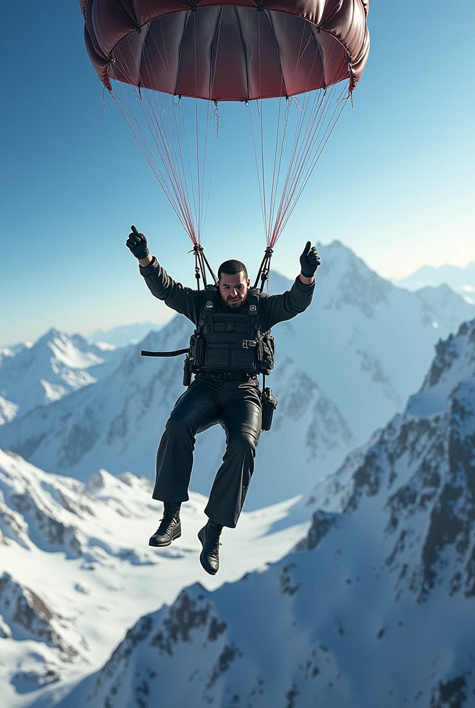 TONY MONTANA SKIES DOWN A MOUNTAIN