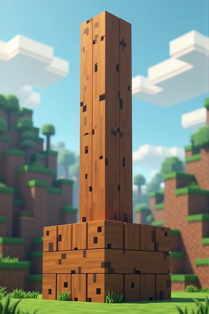 caquinha igual Minecraft quadrado com. Pau pra cima grande e grosso