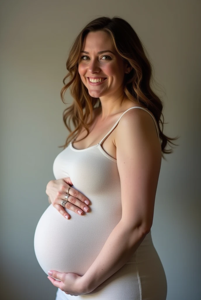 Photo of actress Nicola Coughlan 8 months pregnant