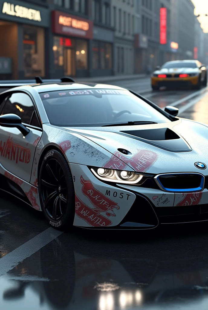 BMW Série 1, com decal da bmw do need for speed most wanted, decal most wanted need for speed