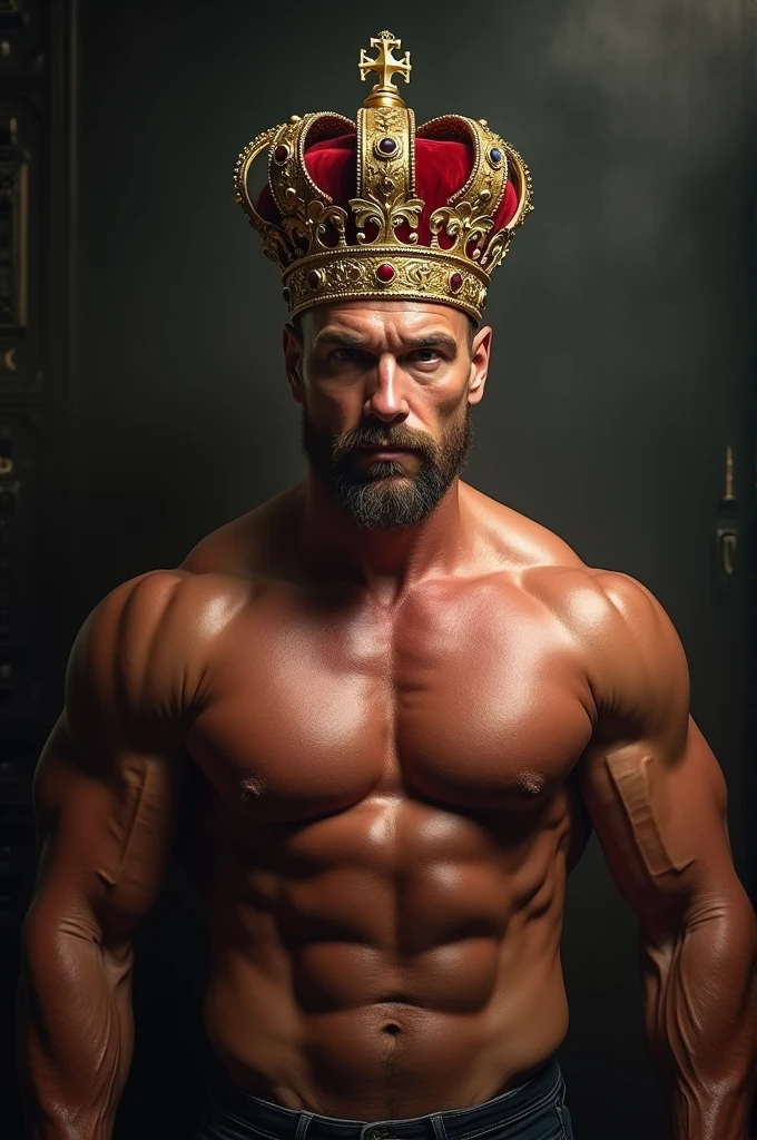 Bobby Van Damme with a crown