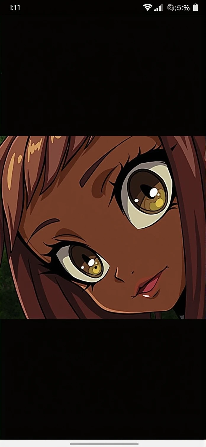 Chestnut woman + big, intense brown almond-shaped eyes + short straight hair + Fitted green dress + Brazilian