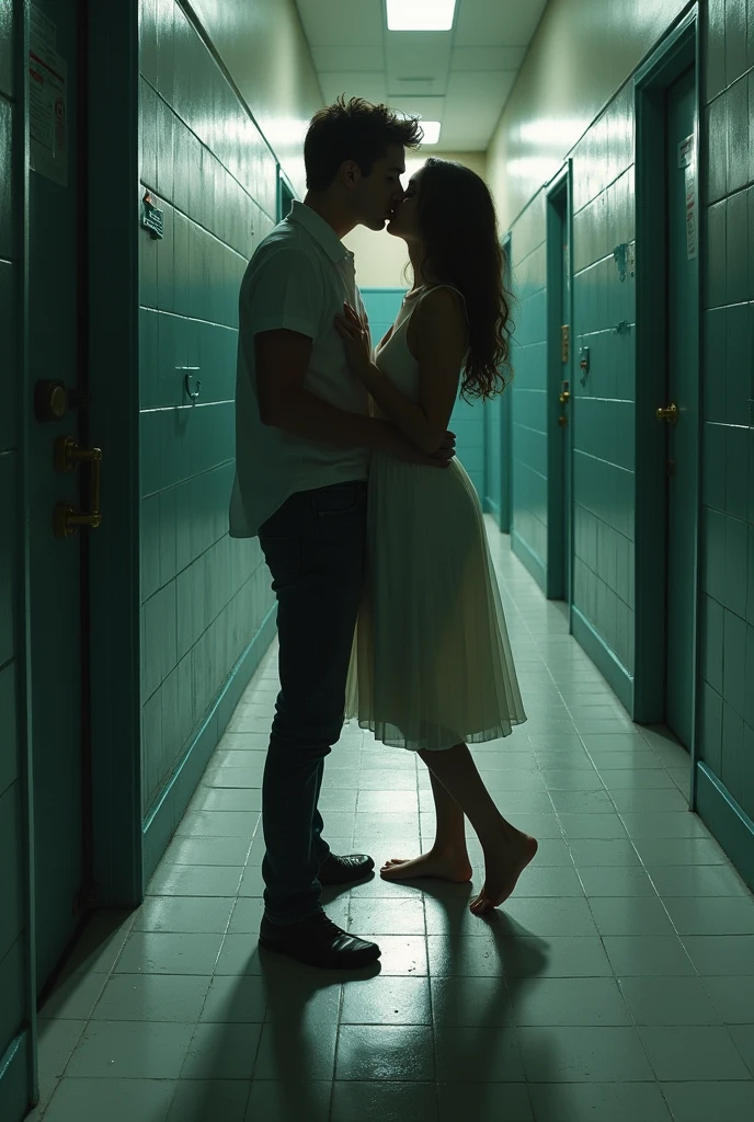 The perfume kiss on the bathroom floor of the school

