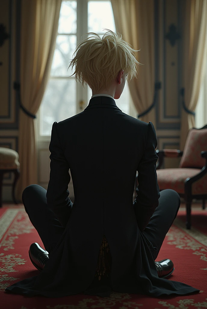 Create Alois Trancy sitting with his back turned