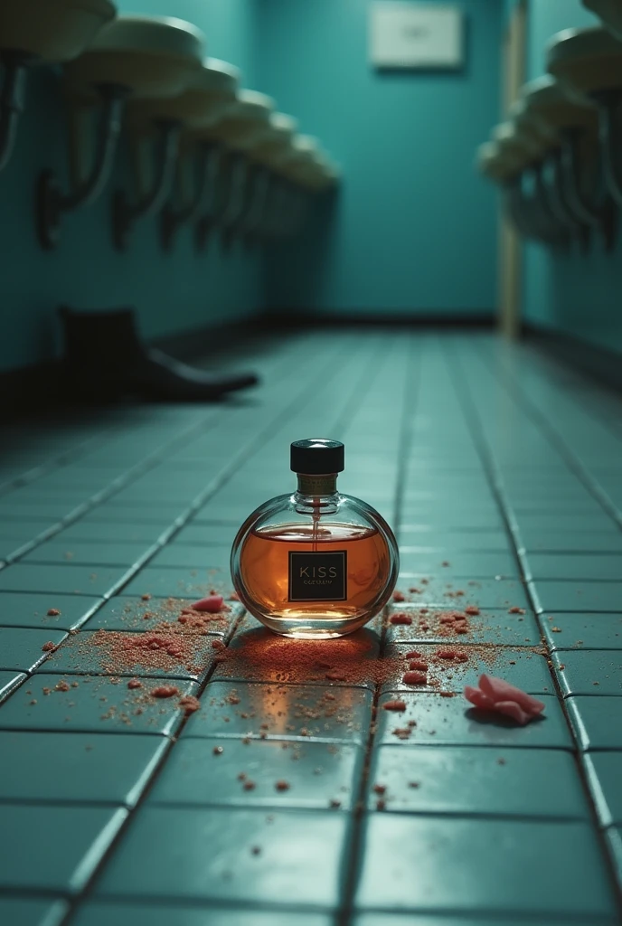 Kiss perfume from Ciclo on the floor of the school bathroom