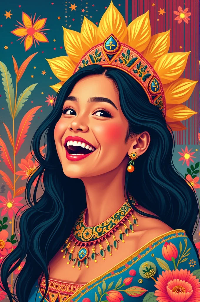 Make me a buwan ng wika poster art