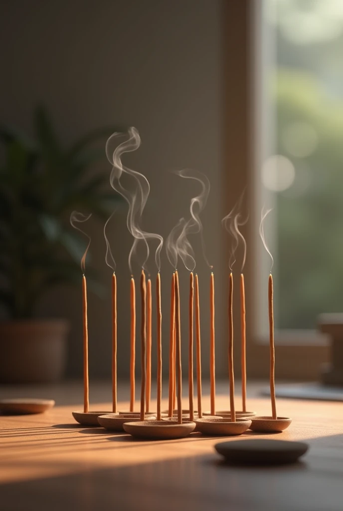 Many incense sticks