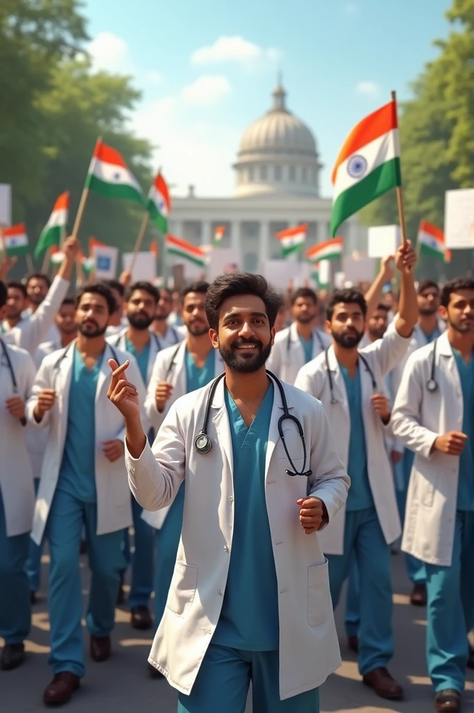 Medical college doctors burning on independence day 