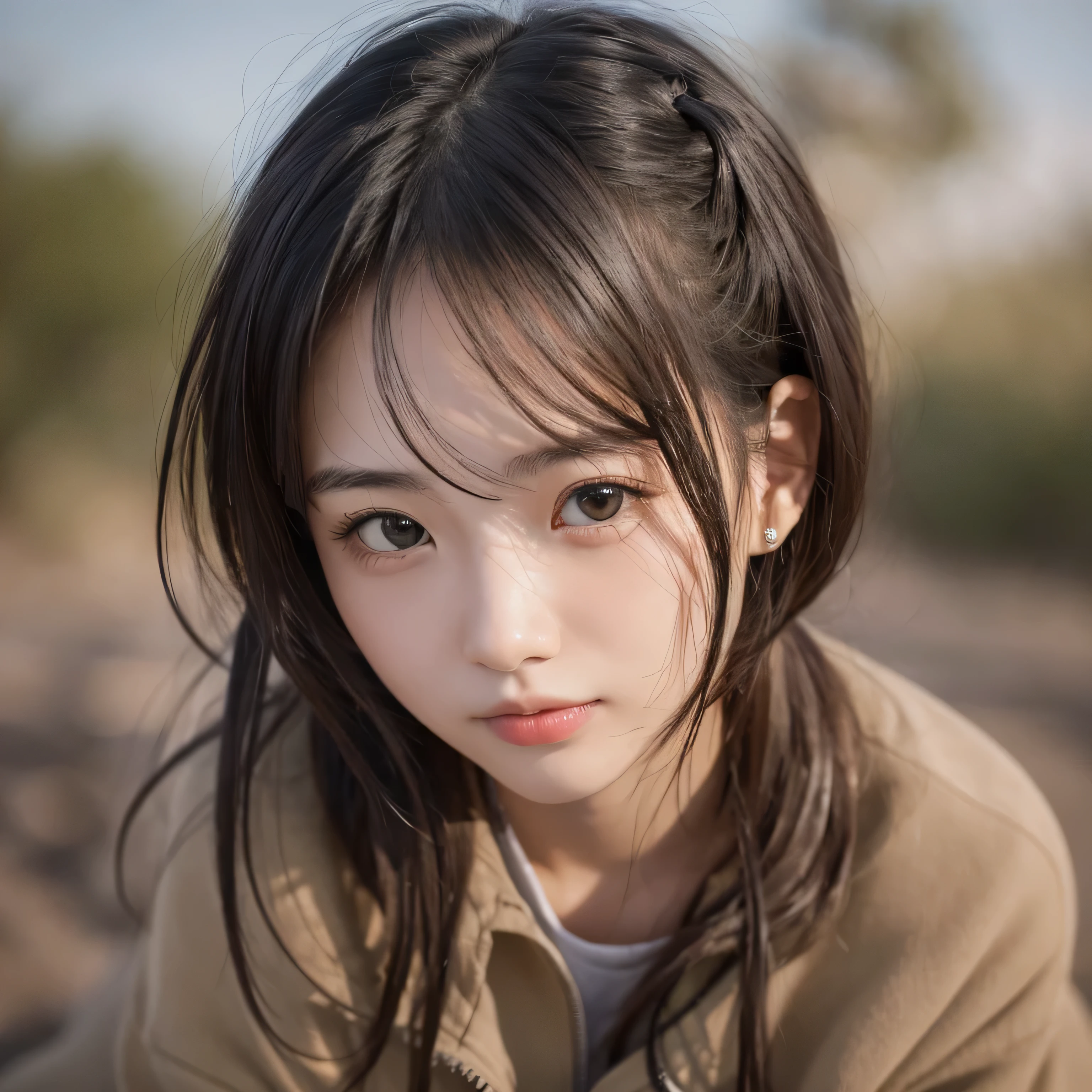 ｛Traveling through a desolate wasteland｝、｛Wasteland｝、｛Close ~ eyes｝、｛Open your mouth a little｝、｛Black Riders Jacket｝、｛A desert where cacti grow｝、｛Sad expression｝、｛Worried look｝、｛Scorching Sun｝、｛Wear engineer boots｝、｛Hair tied up｝、｛sit cross-legged｝、1girl,Very beautiful Japan female idol、(RAW Photos,Highest quality)、(Genuine,Genuineistic:1.4)、Very delicate and beautiful、Very detailed、Soft Light、Beautiful detailed、Beautiful Eyes、Cinema Lighting、(Medium Hair)、(Bob)、Complete Anatomy、Slender body、Small breasts、美しいJapanese people women、Sharp focus, Perfect dynamic composition、Tilt your head、Model body type、 masterpiece、Highest quality、Ultra-high resolution、Ultra-high resolution photo、Smooth upscaled images 、HD resolution,、High Quality Boost,、Contrast Boost、Hyperrealism、Super fine、8k、elegant、 １people、Japanese people women、美しいJapanese people women、Ultra detailed face,、Captivating smile、cute、White skin、Fair skinの美しい肌、Brown eyes、Beautiful symmetrical face、Small face、Age 25、Beautiful black hair、 Beautiful small breasts、Skin between genuine people、Perfect figure、Perfect anatomical figure、whole body photos、Detailed and realistic people bodies、Detailed and realistic skin、Realistic face in every detail、Detailed and realistic eyes、Detailed and realistic lips、Detailed and realistic teeth、Detailed and realistic ears、Detailed and realistic hair、Beautiful Hands、Realistic feet down to the last detail、Realistic breasts down to the last detail、Realistic areola down to the last detail、Realistic nipples down to the last detail、Realistic female genitalia down to the smallest detail、Realistic vagina down to the last detail、Detailed and realistic clitoris、Realistic anus down to the last detail、Thick pubic hair with realistic detail、whole body、whole bodywhite skin、Fair skin、Check and fix the skeleton、Pubic hair is thick、Thick pubic hair、 Completely naked、urination、Pleasant expression、Blushing cheeks and an ecstatic expression, Leaking urine、A sex toy is inserted into the anus、Bun Hair、Put your arms behind your back、Open your mouth、