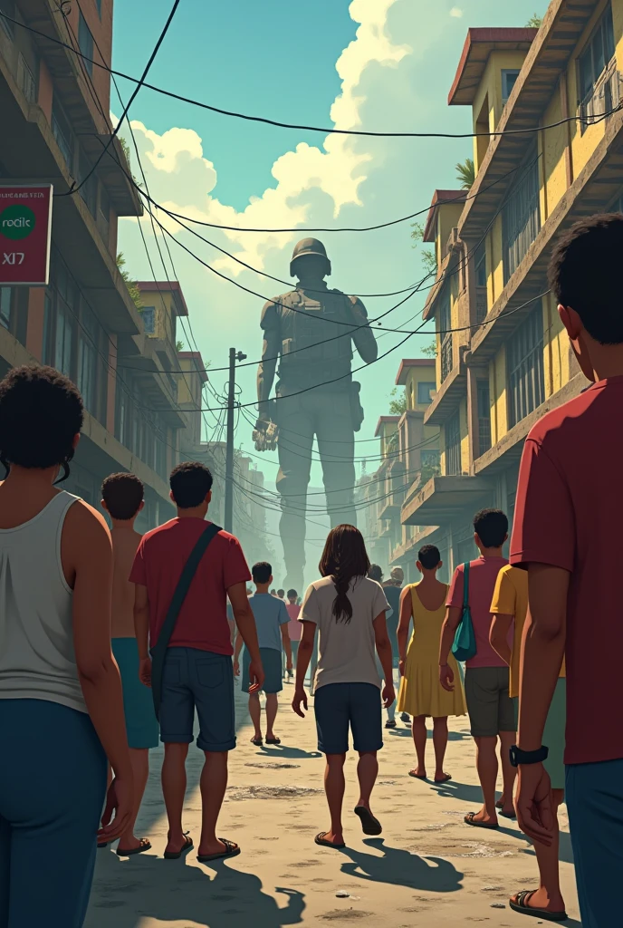 Can you create an animated image about the crisis in Venezuela, reflecting the current situation in Venezuela in 2024? 