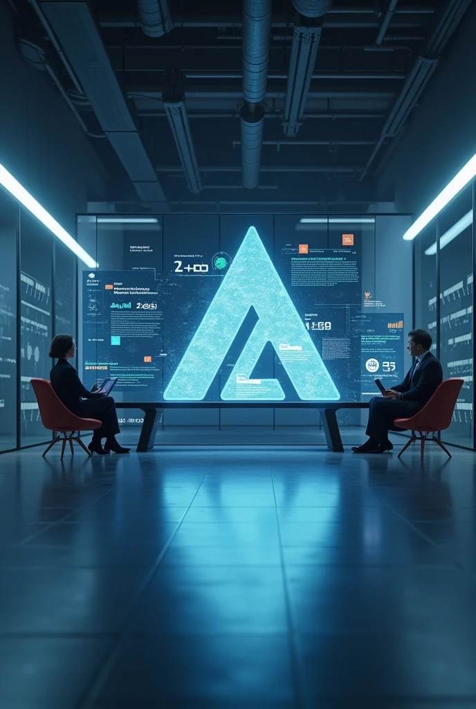 Create a 4D and 4K image that depicts an investment firm and prominently displays its name, AuroZen.