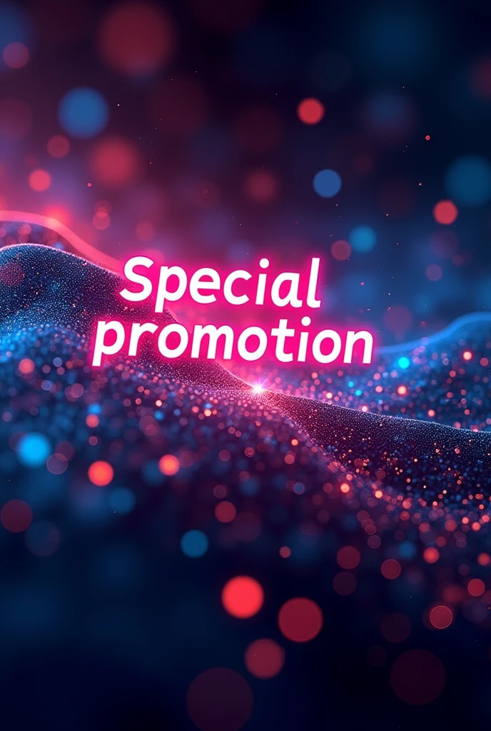 écris la phrase "Special promotion until August 18th at 11:59 PM " On a beautiful image with a digitized background