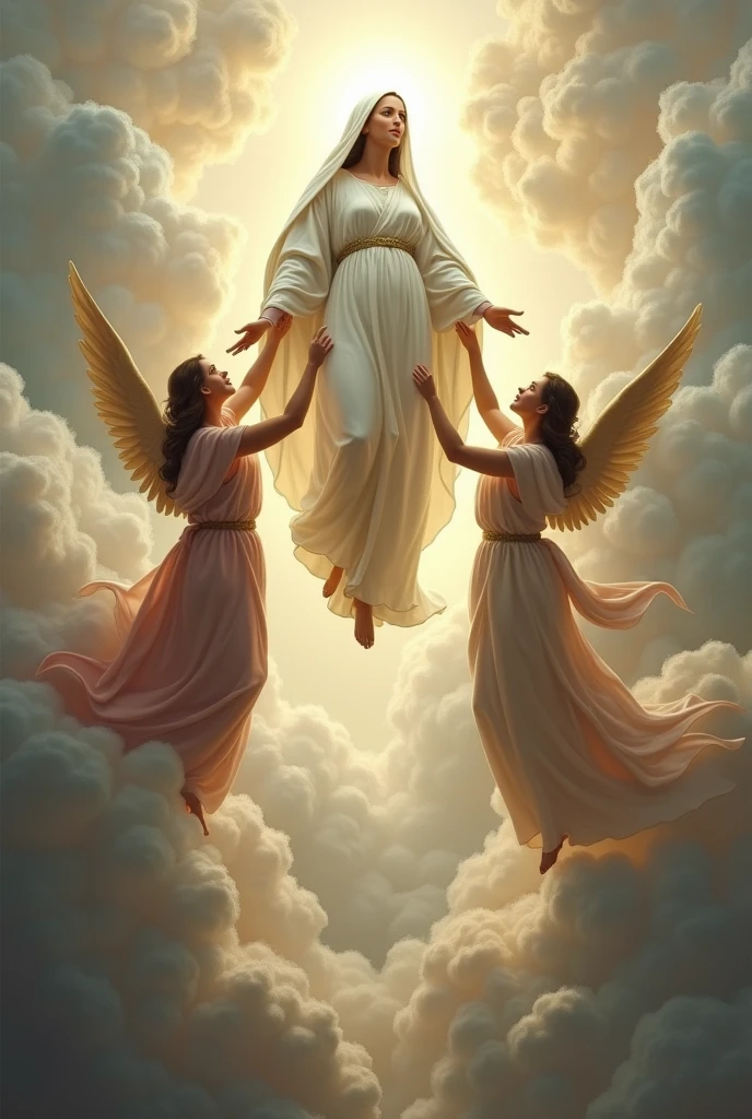 Image of the Ascension of the Virgin Mary for a handmade jewelry store.