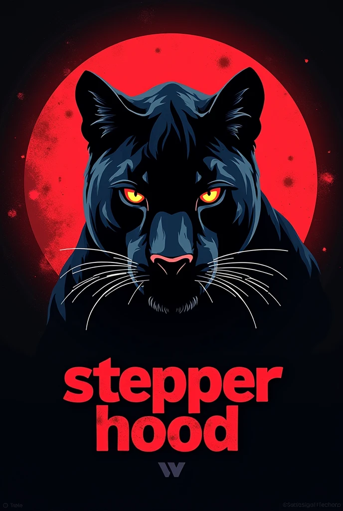 Make YouTube profile with name "stepper hood" in violate colour use black Panthers theme 

