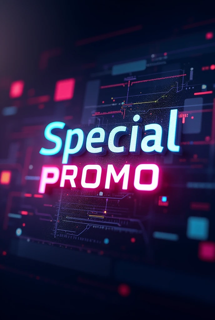 Write special promo until August 18th at 11:59 PM on a beautiful image with a digitalized background 