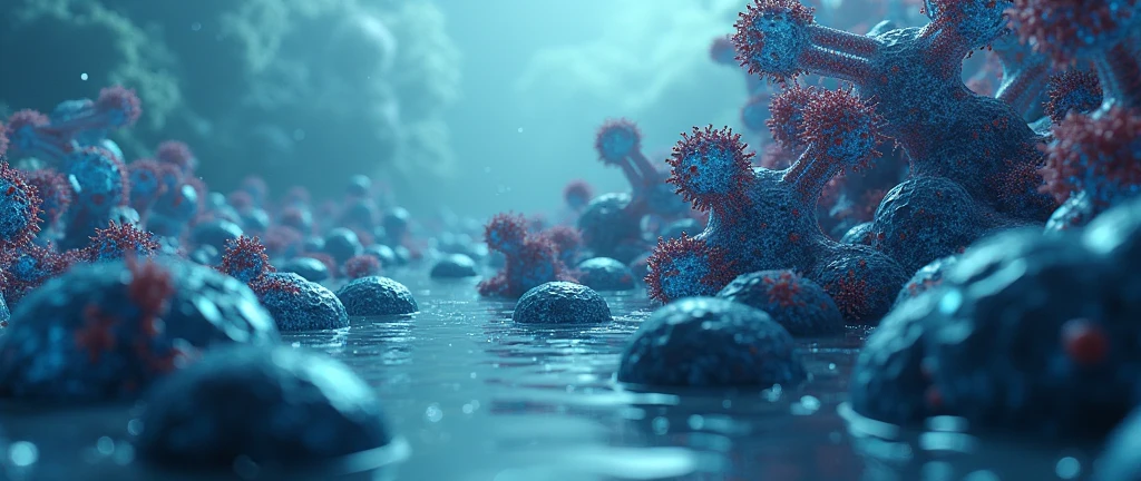 create an ocean of influenza virus haemaglutinin Protein molecule And computer