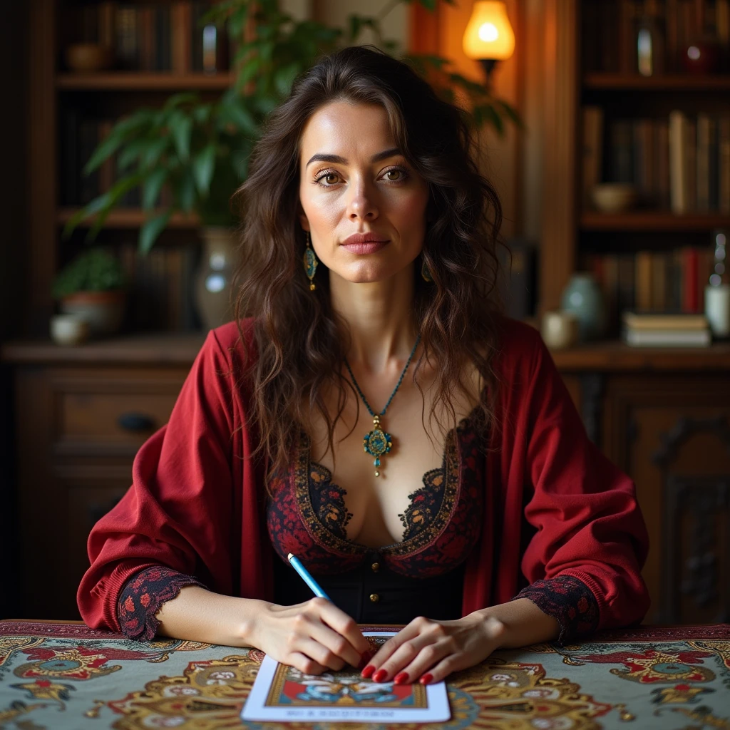 A female tarot reader known for her accuracy