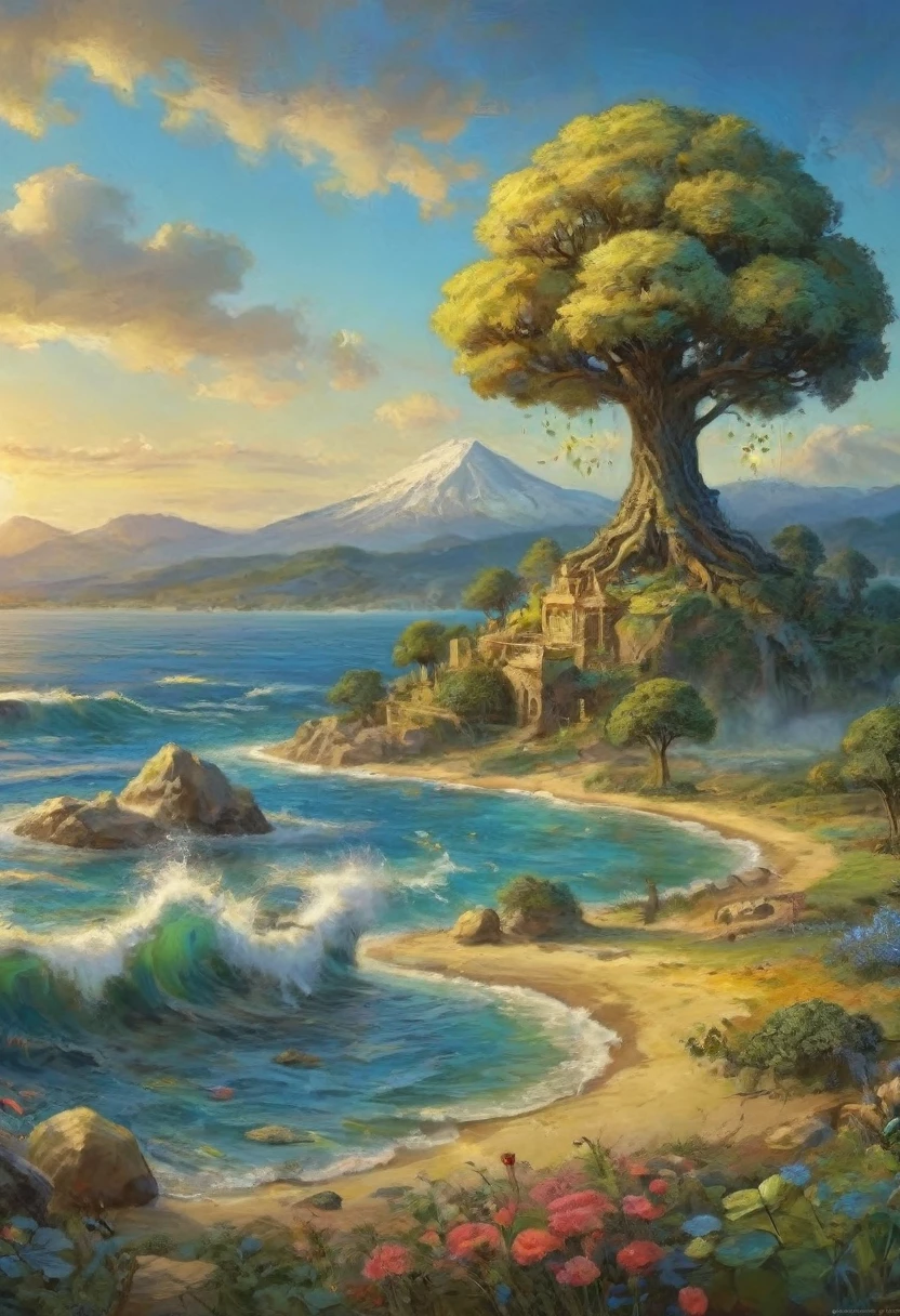 (Evolution of life)、Fibonacci、the golden ratio、melted wax、Visible brush strokes、3D tessellation wireframe、neural graphic、neurons、The Tree of Life、Farbe、tenderness、passion、The ultra -The high-definition、8K UHD、masterpiece