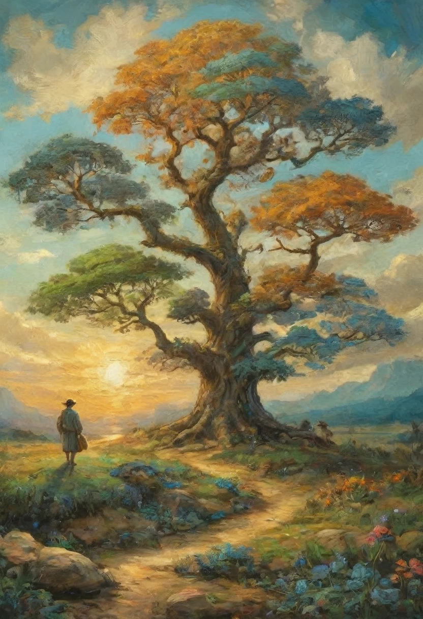 (Evolution of life)、Fibonacci、the golden ratio、melted wax、Visible brush strokes、3D tessellation wireframe、neural graphic、neurons、The Tree of Life、Farbe、tenderness、passion、The ultra -The high-definition、8K UHD、​masterpiece
