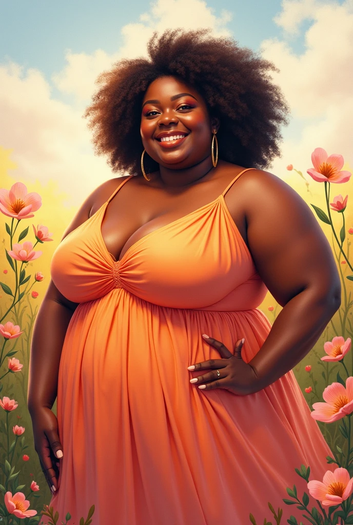A book cover should say Loved as she is and there should be a fat woman on the cover