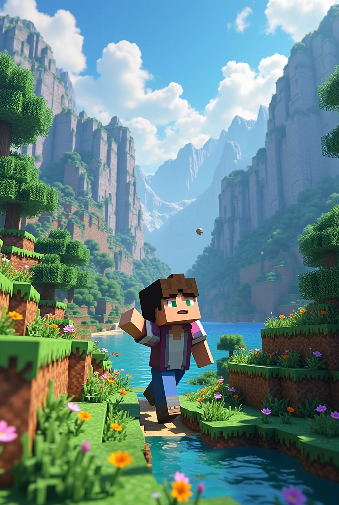 Create an image about Minecraft with the name bipi roleplay and write bipi roleplay