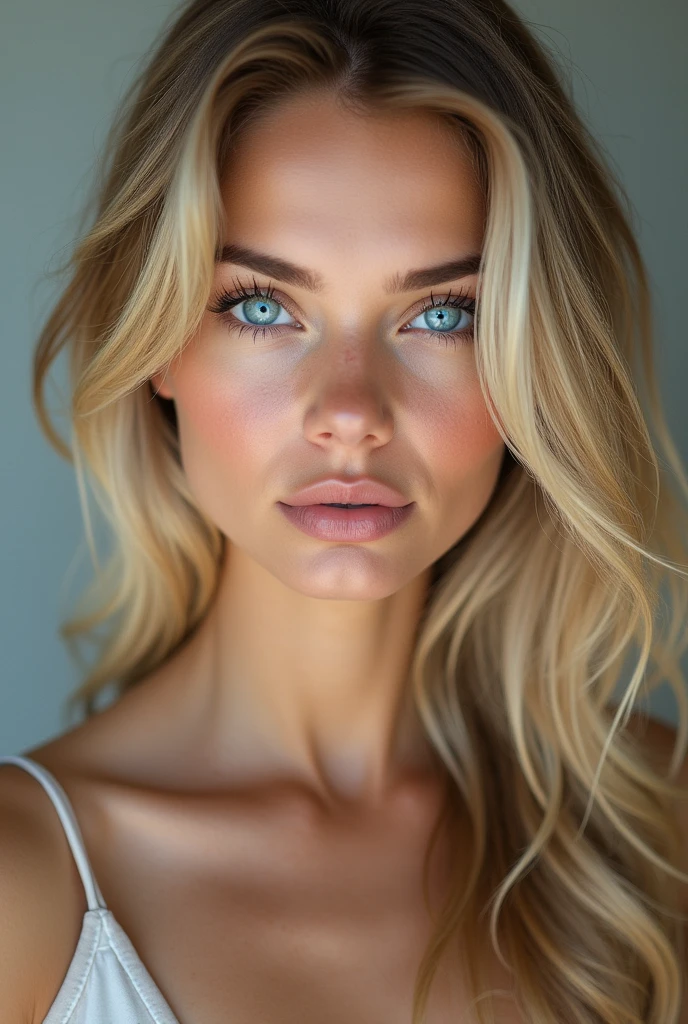 beautiFul European girl with yeux bleus and blonde hair, photo de profil pour instagram, photo selfie, ultra haute résolution, (Fotorrealista: 1.4), haute résolution , (Finely détaillé skin), (yeux bleus), (perFect proportions) (photos réalistes) (chef-d'œuvre) (Fotorrealista), Ultraréaliste (Meilleure qualité) (détaillé) Photographié avec un Canon EOS R5, objectif 50 mm, F/2.8, (8k) (fond d'écran) (Éclairage cinématographique) (Éclairage dramatique) (Complexe) Fashion