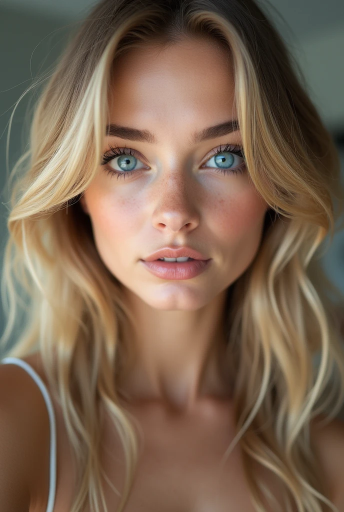 beautiFul European girl with yeux bleus and blonde hair, photo de profil pour instagram, photo selfie, ultra haute résolution, (Fotorrealista: 1.4), haute résolution , (Finely détaillé skin), (yeux bleus), (perFect proportions) (photos réalistes) (chef-d'œuvre) (Fotorrealista), Ultraréaliste (Meilleure qualité) (détaillé) Photographié avec un Canon EOS R5, objectif 50 mm, F/2.8, (8k) (fond d'écran) (Éclairage cinématographique) (Éclairage dramatique) (Complexe) Fashion