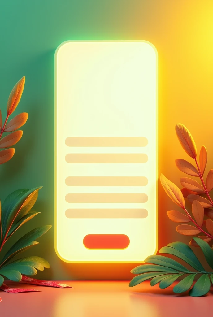 Create a form page for a website.
Use bright colors, use green colors. , yellow , orange