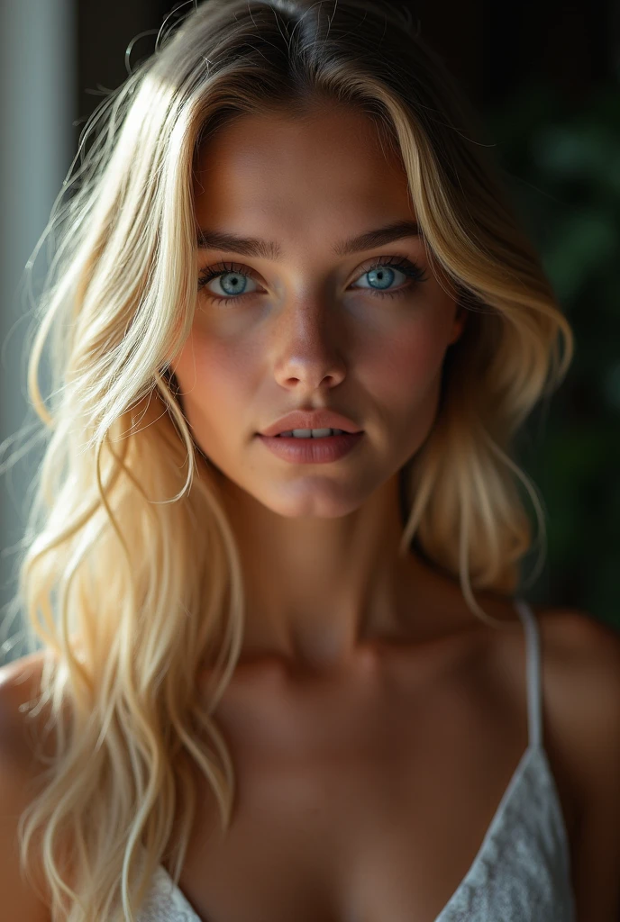 beautiFul European girl with yeux bleus and blonde hair, photo de profil pour instagram, photo selfie, ultra haute résolution, (Fotorrealista: 1.4), haute résolution , (Finely détaillé skin), (yeux bleus), (perFect proportions) (photos réalistes) (chef-d&#39;œuvre) (Fotorrealista), Ultraréaliste (Meilleure qualité) (détaillé) Photographié avec un Canon EOS R5, objectif 50 mm, F/2.8, (8k) (fond d&#39;écran) (Éclairage cinématographique) (Éclairage dramatique) (Complexe) Fashion, des imperfections