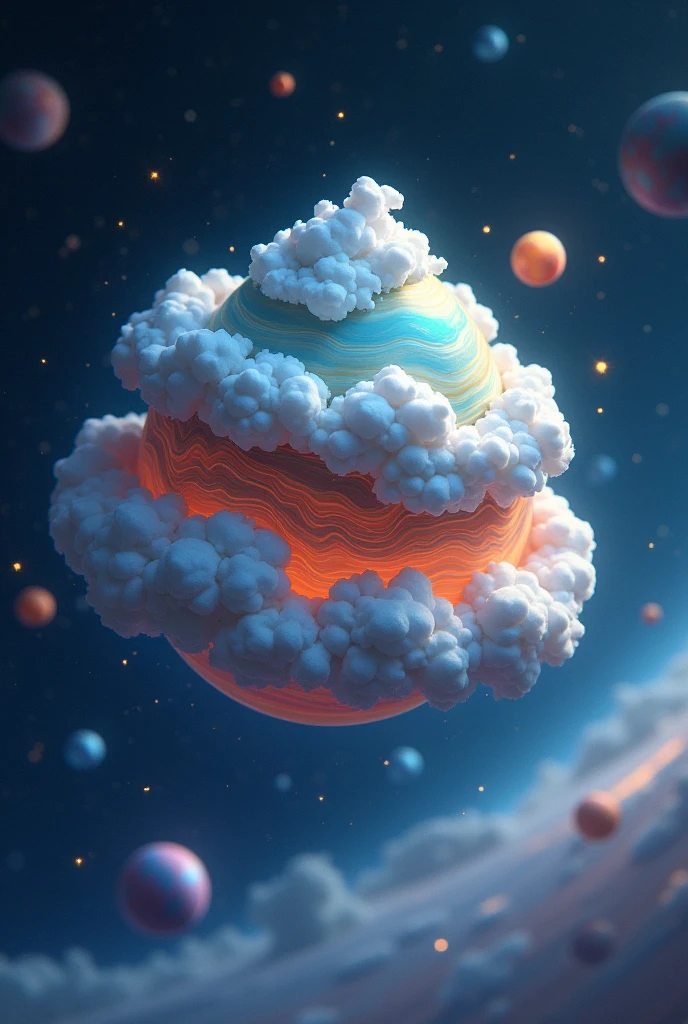 A small, fluffy, cute and intelligent planet that resembles the real Jupiter