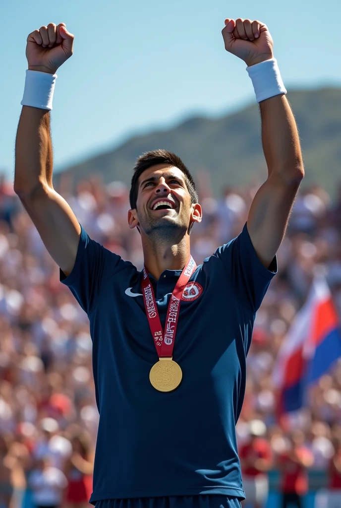 Novak Djokovic winning Gold Medal at Olympics 2028 at Los Angeles