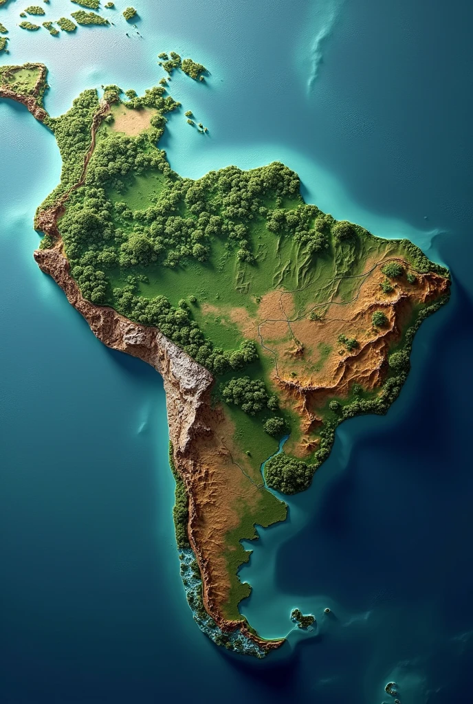 Create the geographical shape of Venezuela
