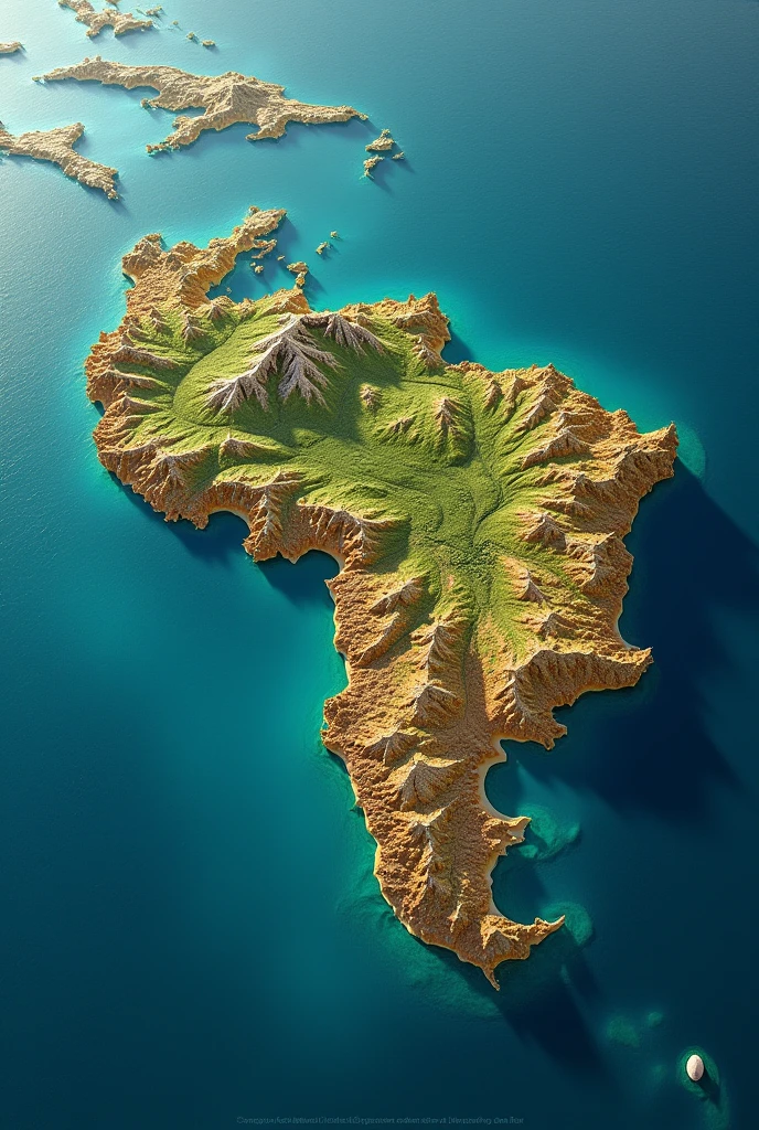 Create the geographical shape of Venezuela